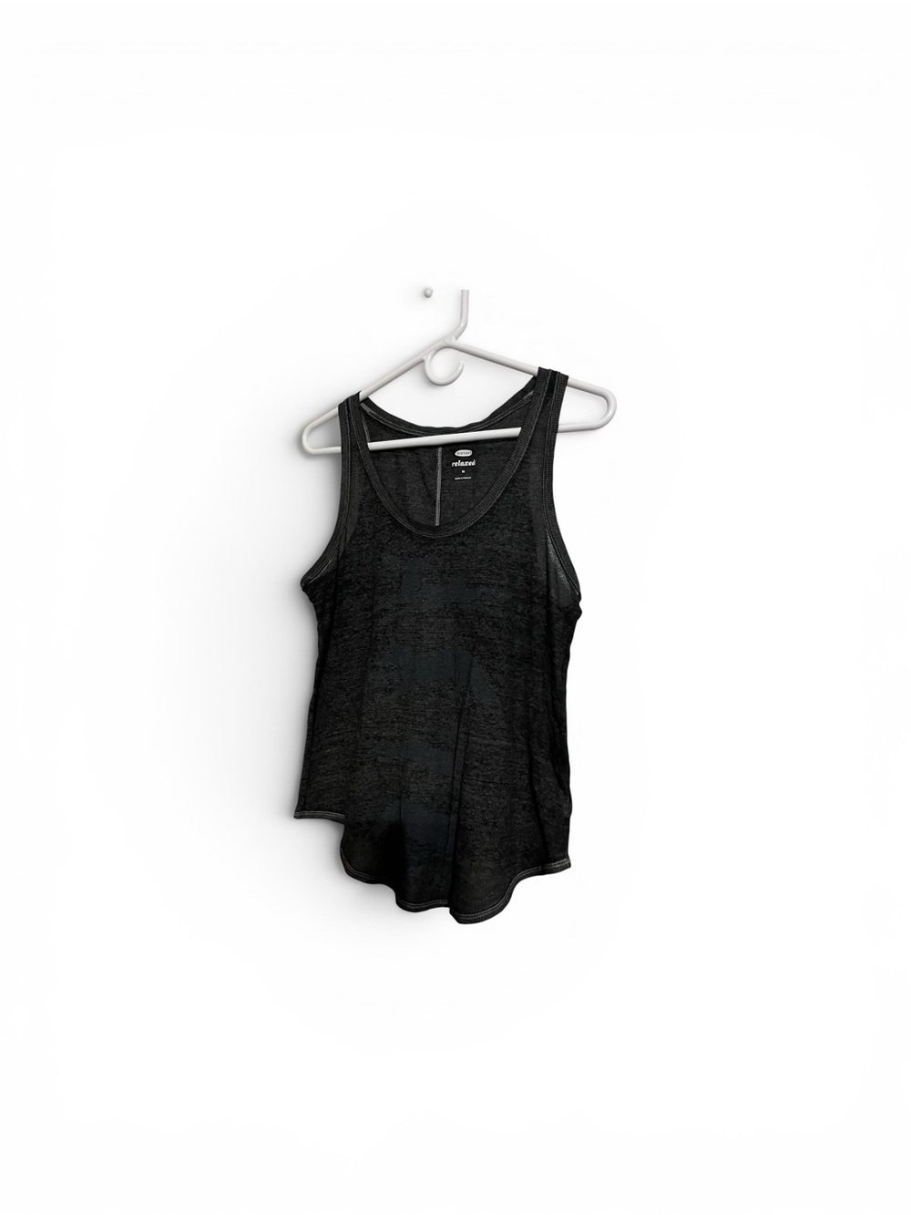 Old Navy Black Scoop Neck Tank Top